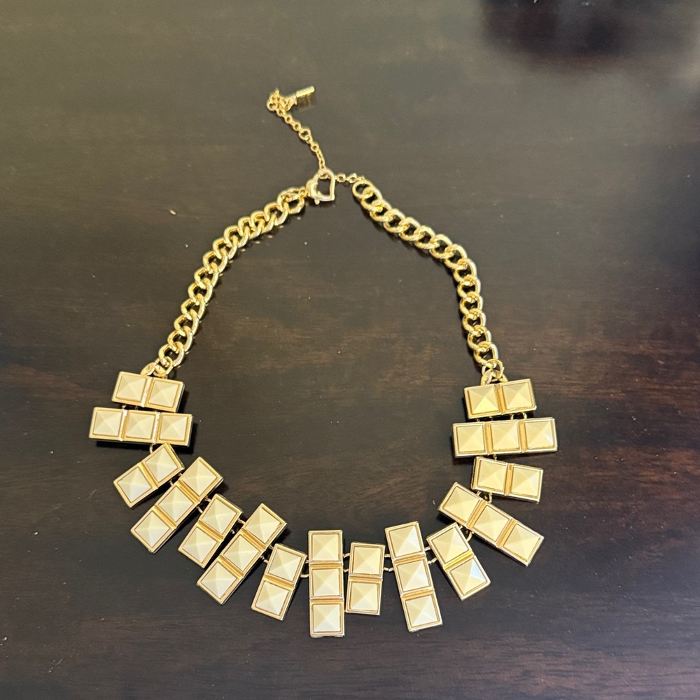 Gold Geometric Statement Necklace